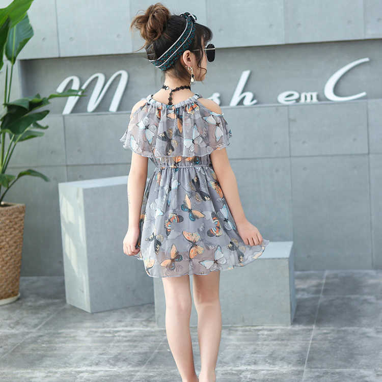 New girls' summer dress children girls' Korean suspender skirt children's Dress Chiffon Princess Dress