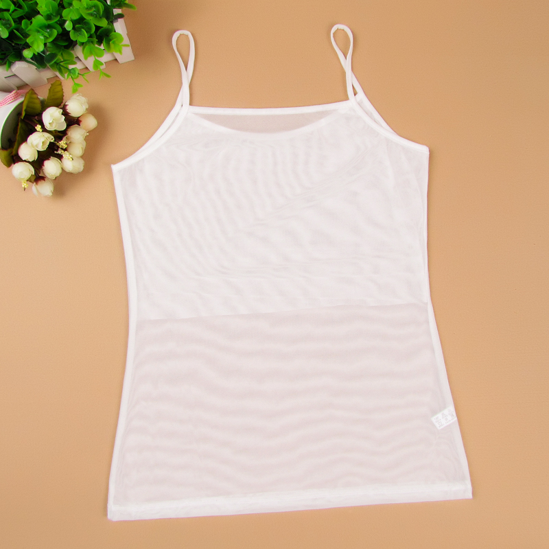 Mesh Hollow Out Rhinestone Short Vest - Image 6