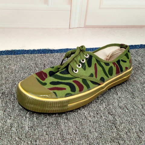 运动鞋耐磨透气户外运动球鞋加厚学生军训迷彩色