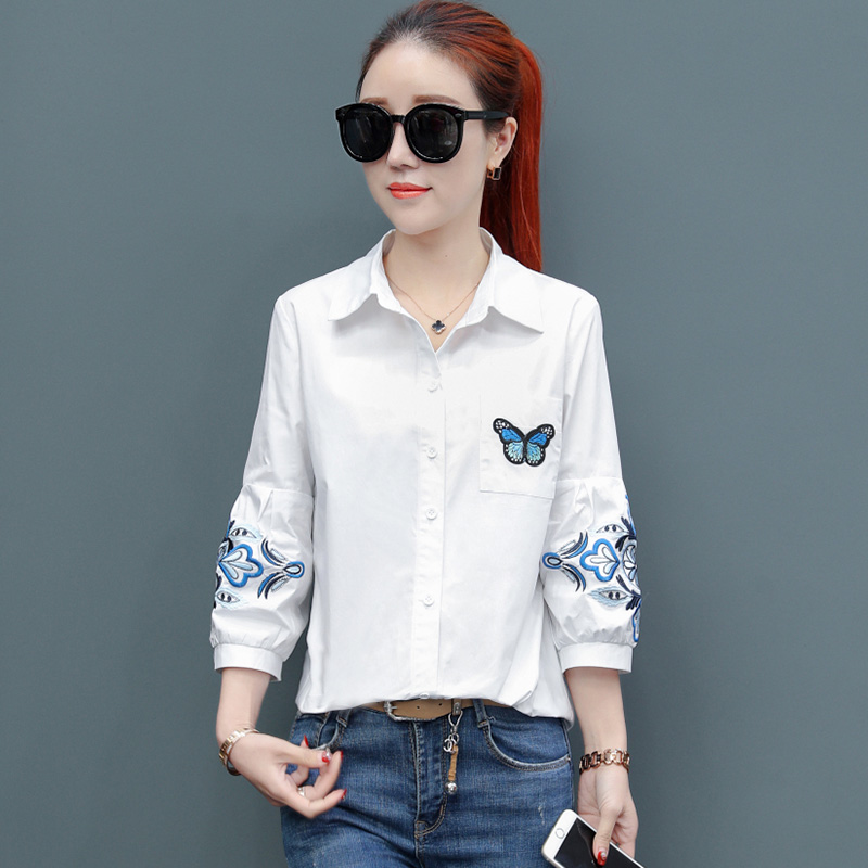 蓝色灯笼袖上衣衬衫 0f9803617955f9fa360cb8600f02f608.jpeg