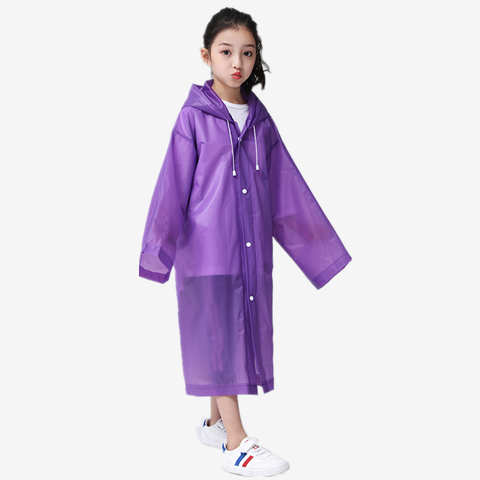 【雨天必备】加厚EVA环保雨衣时尚成人儿童韩版长款雨披户外旅行