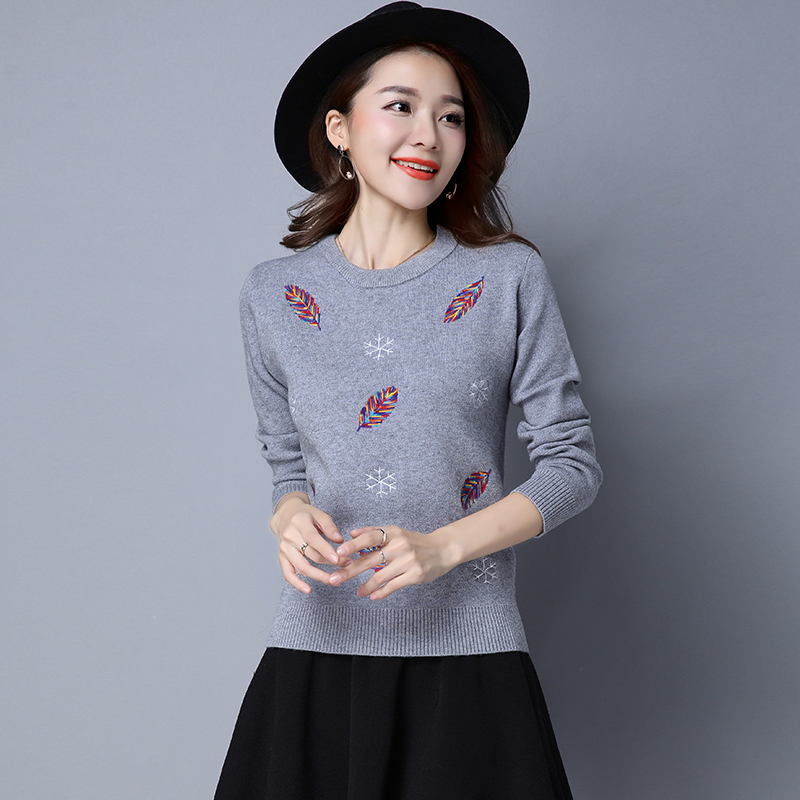 宽松修身加厚短款打底线衣针织衫套头